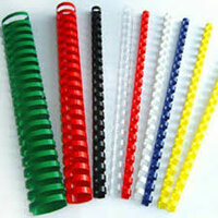 Lò xo gáy xoắn nhựa đóng sách (Cỡ số 8mm – giấy đóng 40 tờ)