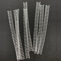 Lò xo sắt 12.7mm màu trắng (Lò xo gáy xoắn sắt kép đóng được 100 tờ)