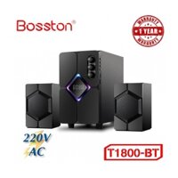 Loa 2.1 BOSSTON T1800-BT LED RGB Chính hãng (Bluetooth, USB, Thẻ nhớ, 220V)