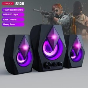 Loa 2.1 T-WOLF S128 LED 7 màu