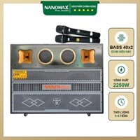 Loa 4 Tấc Đôi Nanomax Pro-300 2250W Bass 40cmx2 | Loa Công Suất Lớn Siêu Phẩm Karaoke Đỉnh Cao