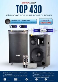 Loa 4 tất hãng sơnca ( top 430 ) có 3 đường tiếng Bass 40cm. Loa trung 16cm. Treble