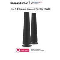 Loa 5.1 Harman Kardon CITATION TOWER (Đen) Công suất tổng 400W Kết nối Bluetooth 4.2, WiFi màn hình cảm ứng