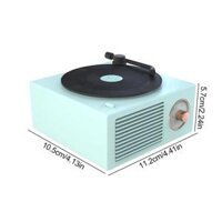 Loa bàn xoay USB V5.0 Vinyl Record Player tương thích với Bluetooth Loa di động cổ điển âm thanh nổi Color Pink - Màu xanh lá cây - đơn