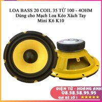 Loa Bass 20cm 4ohm 50w 1 Loa dùng cho Mạch Mini  K6 K10 và Mạch T3 T6.ZL.08.58.58.95.95