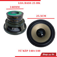 Loa bass 25 từ kép 140+140 HK màng vàng coil 38 hàng cao cấp -  giá 1 chiếc