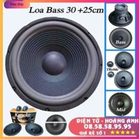 Loa bass 30cm  25cm lắp loa kéo karaoke coil 38mm từ 100mm Giá 1 chiếc - trung 10cm