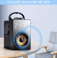Loa bass cộng hưởng, Loa Siêu Bass T3, Âm Thanh Vòm, Đồng Hồ, Nhiệt Độ, Màn Hình LED Cao Cấp,