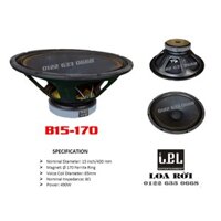 Loa bass rời 4 tấc, Củ loa rời 40cm từ 170 côn 65chất lượng cao bass B15-170A từ to để làm loa nghe nhạc karaoke, 1 cái