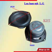 Loa bass sub LG gân béo lắp loa ô tô công suất 100w đường kính ngang 13.5cm ,mạch 12v, 24v