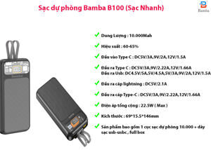 Loa Bluetooh Bamba B100