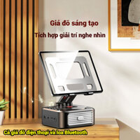 Loa Bluetooth 3 trong 1 sac khong day de dien thoai am thanh stereo thiet ke dung phang goi thoai