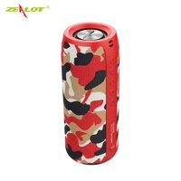 Loa Bluetooth 5.0 Extra Bass Zealot S51 - Hàng Chính Hãng - Đỏ Rằn Ri