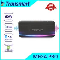 Loa Bluetooth 5.0 Tronsmart Mega Pro Công Suất 60W, Hỗ Trợ TWS và NFC Ghép Đôi 2 Loa, Chống Nuớc IPX5, Nghe Nhạc 10 Giờ