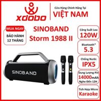 Loa Bluetooth 5.3 XDOBO STORM 1988 II Công Suất 120W, Chống Nước IPX5, Pin 14000Mah Hỗ Trợ Thẻ TF, AUX - BH 12 Tháng