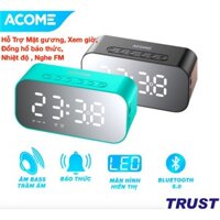 Loa Bluetooth 5W Màn Hình LED - Hỗ Trợ Mặt gương, Xem giờ, Đồng hồ báo thức, Nghe FM-ACOME A5, ROBOT RB170