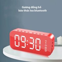 Loa Bluetooth A18 ĐÀI FM Tích Hợp Đồng Hồ Báo Đài FM Màn Hình Tráng Gương