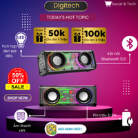 Loa bluetooth A88 led nháy theo nhạc RGB, công suất 10W, nghe nhạc cực chất HOT, tích hợp led - Digitech | Loa V8