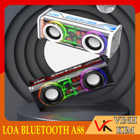 Loa bluetooth A88, Led RGB nháy theo nhạc, công suất 10W, pin 1800mah nghe nhạc 10h