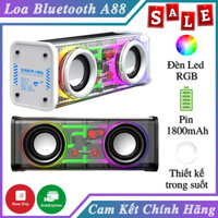 Loa Bluetooth A88 - Loa Thiết Kế Trong Suốt Có Đèn Led RGB, Công Suất Lớn 10W, Âm Thanh Sống Động