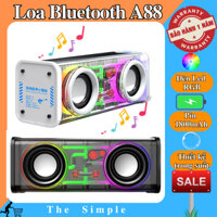 Loa Bluetooth A88 Trong Suốt, Công Suất Lớn, Âm Thanh Sống Động, Đèn Led Nháy Theo Nhạc Cực Chill
