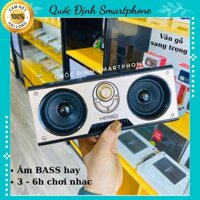 Loa Bluetooth ️[️ĐẸP - SANG - XỊN ]️ Kimiso KM-7 | Âm Thanh Ấm - Bass mạnh  - Thiết Kế Vân Gỗ - Để Điện thoại TIỆN LỢI