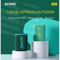 Loa Bluetooth ACOME A7 Chống Nước IPX7 công suất 5W , Âm Thanh chất Lượng Cao Bass Mạnh , chơi nhạc 10 bluetooth 5.0