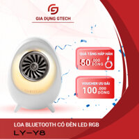 Loa bluetooth âm thanh vòm LY-Y8 có đèn LED RGB decor bàn làm việc phòng ngủ tặng kèm cáp sạc