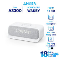 Loa Bluetooth Anker Soundcore Wakey Hỗ Trợ Sạc Không Dây Và Đồng Hồ Báo Thức Thông Minh - A3300 - Hàng Chính Hãng - Trắng - A3300121