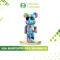 Loa bluetooth bearbrick B5+, loa không dây mini hình gấu nghe nhạc decor trang trí để bàn sang trọng