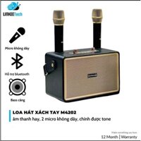 Loa Bluetooth BoomBass M4202 , Âm Thanh Trầm Ấm, Mạnh Mẽ, Bass Căng, Mic Hút Âm, Hát Nhẹ, Công Suất 80w