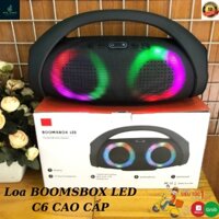 Loa Bluetooth BOOMBOX LED C6 Cao Cấp. Du Lịch Đa Năng giá rẻ công xuất 60W nhỏ gọn Bảo Hành 12 Tháng ]