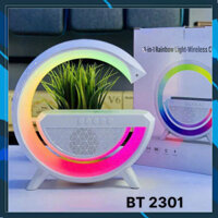 Loa Bluetooth BT2031 Chữ G Kiêm Sạc Không Dây, Đèn Ngủ Led RGB- Loa Máy Tính Bluetooth Trang Trí Decor Bàn Làm Việc