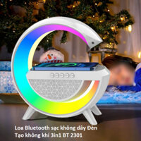 Loa Bluetooth Chữ G BT2031 Kiêm Sạc Không Dây, Đèn Ngủ Led RGB- Loa Máy Tính Bluetooth Trang Trí Decor Bàn Làm Việc