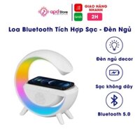 Loa bluetooth chữ G Cao Cấp,Chính Hãng APD STORE ,Tích Hợp Nghe Nhạc, Sạc Không Dây, Đèn Led Ngủ RGB