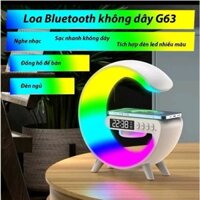 Loa Bluetooth Chữ G Kiêm Sạc Không Dây, Đồng hồ, Đèn Ngủ- Loa Bluetooth Tích Hợp Sạc Nhiều Màu Sắc Hot Trend