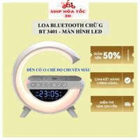 Loa Bluetooth Chữ G Nghe Nhạc - Sạc Không Dây - Đèn Ngủ Nhiều Chế Độ Ánh Sáng - Màn Hình Led Hiển Thị Cao Cấp