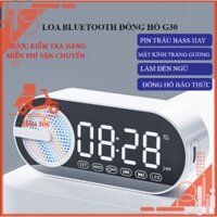 Loa bluetooth Clock Speaker Yoking G30 công suất 2w - Đồng hồ báo thức - Đèn ngủ nhiều màu hiển thị phần trăm pin nghe