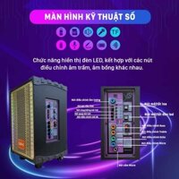 Loa bluetooth có sẵn mic cầm tay Bộ loa hát karaoke âm to, vang Loa bluetooth âm bass Loa âm thanh 3D