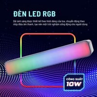 Loa Bluetooth công suất lớn âm thanh vòm 3D có đèn Led RGB 1600mAh theo nhạc Kết nối máy tính/laptop/pc/điện thoại /ipad