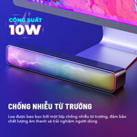 Loa Bluetooth công suất lớn âm thanh vòm 3D có đèn Led RGB theo nhạc hỗ trợ kết nối đa cổng loa nghe nhạc BASIKE MW37
