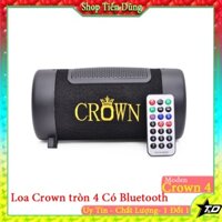 Loa Bluetooth Crown 4 Dòng Tròn Hỗ Trợ USB , cổng AUX , Bluetooth V4.2 và chạy nguồn 220v với 12v
