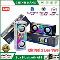 Loa bluetooth đại bác V8/A88 bass khủng /công suất lớn/âm thanh hay/ led nháy theo nhạc- Li battery - BH 12 tháng