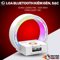 Loa Bluetooth Decor, Loa Đế Sạc Không Dây, Đồng Hồ Điện Tử, Dải LED RGB, Gắn USB, Thẻ Nhớ Đa Năng