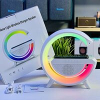 Loa Bluetooth Đèn Chữ G Kiêm Đế sạc không dây Đèn ngủ mặt trăng khuyết có nhạc và sạc nhanh