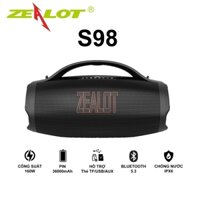 Loa Bluetooth di động Zealot S98 Công suất 160W | Loa siêu trầm không dây Hỗ trợ USB/TF/AUX Đèn RGB