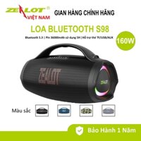 Loa Bluetooth di động ZEALOT S98 | Công Suất 160W | Chống Nước IPX6, Hỗ Trợ EQ/USB/Thẻ TF/AUX 3.5MM