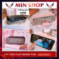 Loa Bluetooth Đồng Hồ Amoi G5 Không Dây Nghe Nhạc Làm Đèn Ngủ Màn Hình Soi Gương
