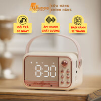 Loa bluetooth đồng hồ báo thức Windoo WD47 màn hình gương, loa bluetooth kết hợp đồng hồ đa chức năng