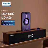 Loa bluetooth đồng hồ để bàn Philips SPA3809 - Hàng Chính Hãng / BH 01 năm